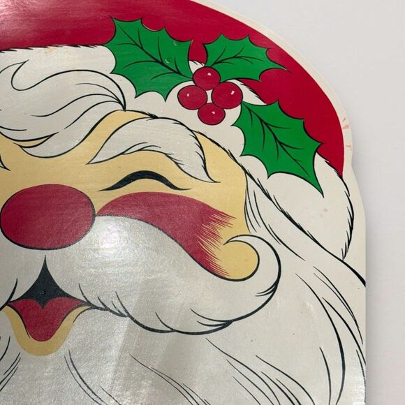 Vintage 90's Santa Placemat Christmas Town and Country Linen Vinyl 1994 - Picture 9 of 15